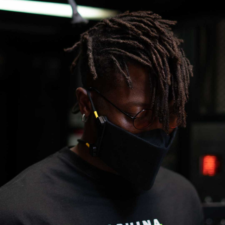Upcycled Black Face Mask
