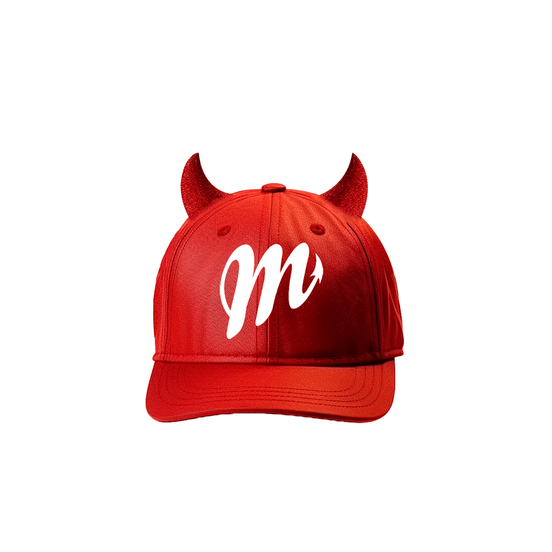 Horns Baseball Cap Diablo Red