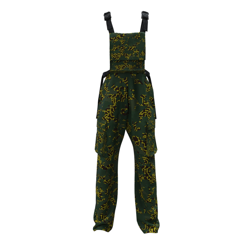Space Farmer Electric Yellow Jumpsuit