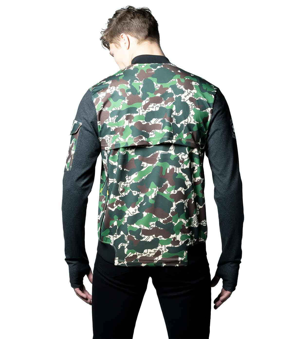 Green camo bomber jacket sale