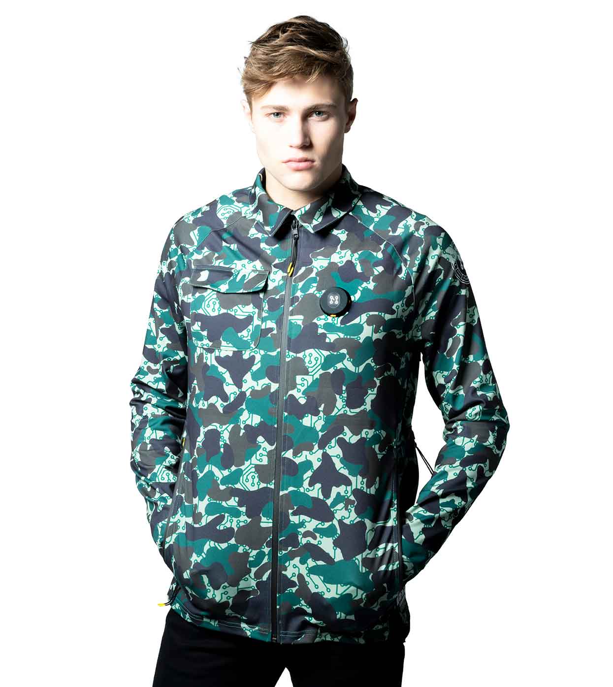 Men's camo casual jacket