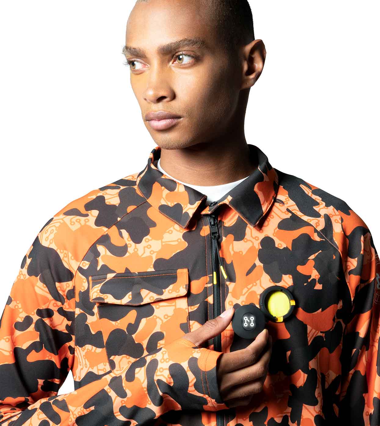 Men's camo casual jacket