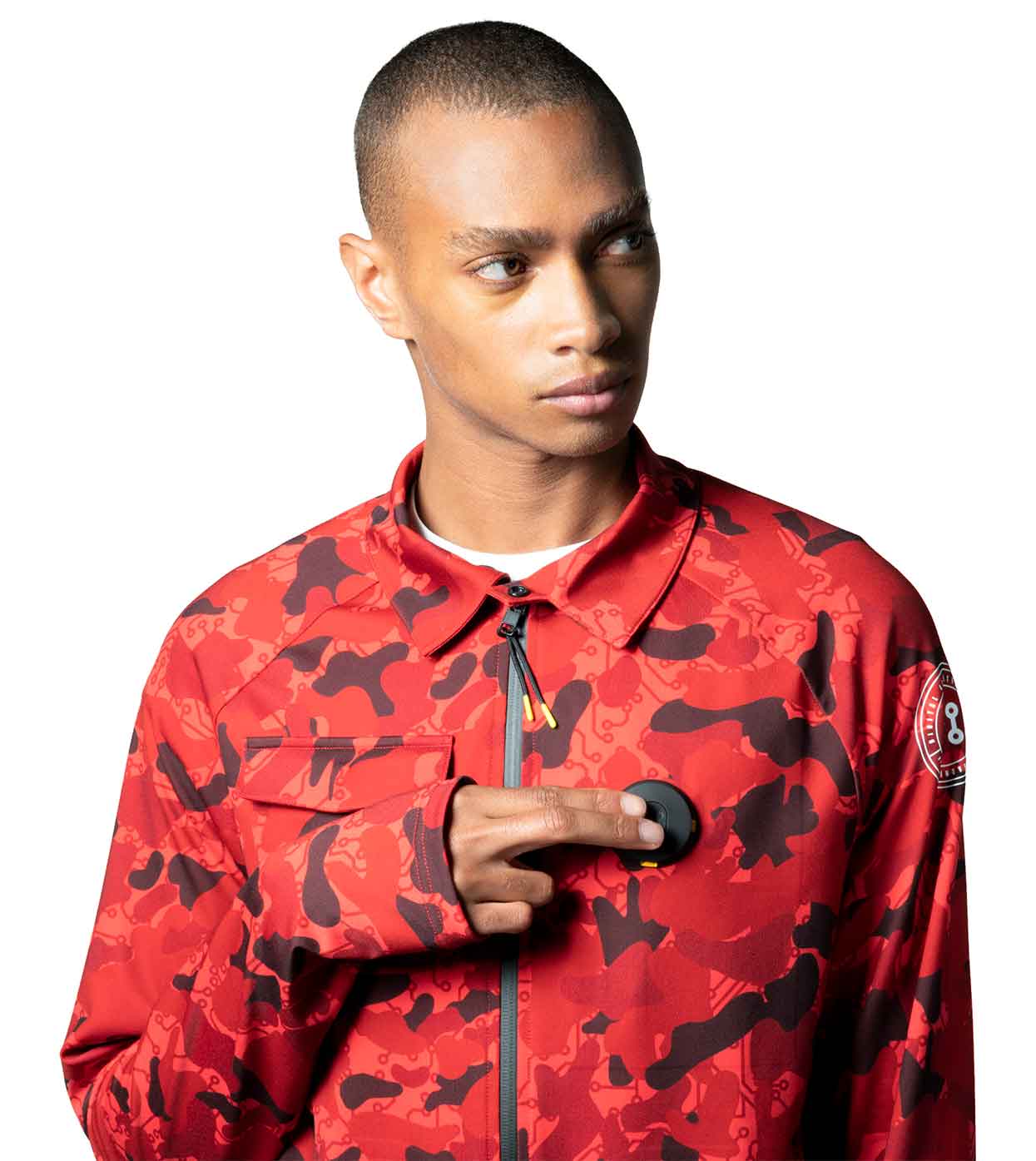 Men's camo casual jacket