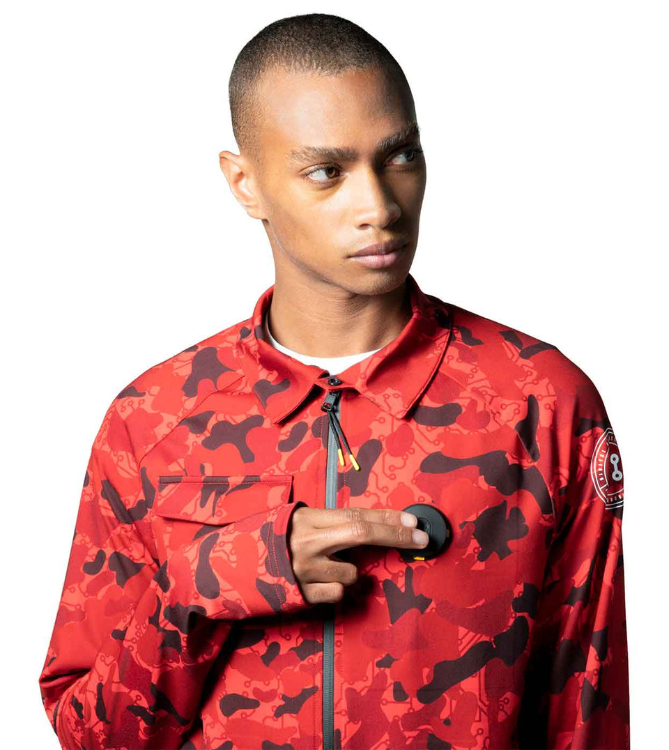 Men's camo casual jacket