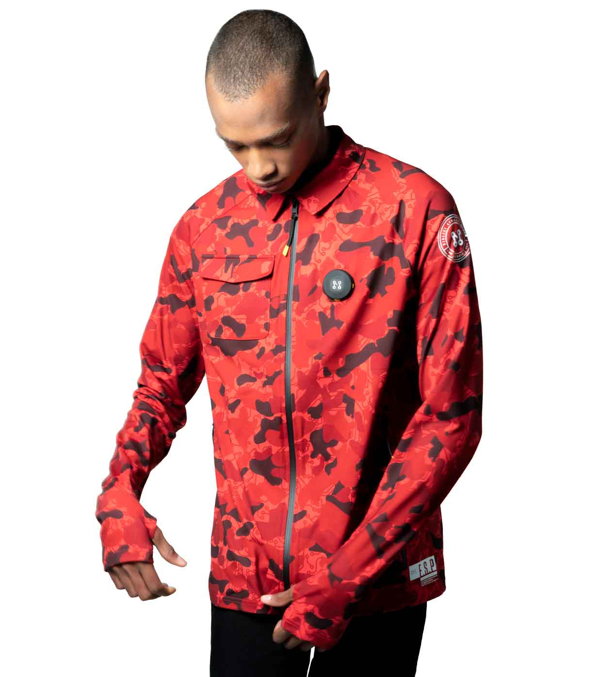 Men's camo casual jacket